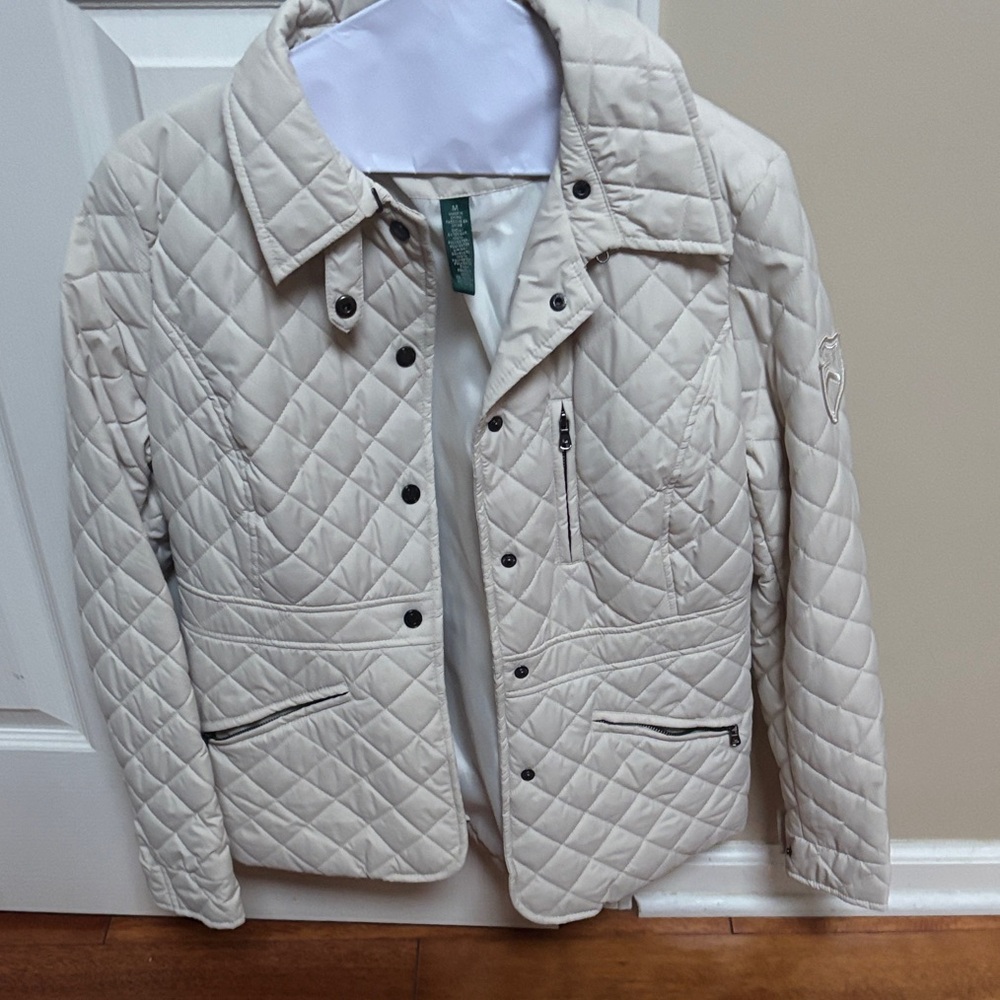 Ralph Lauren Quilted Cream Jacket